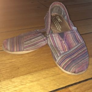 TOMS Striped Classic Alpargata Shoes Colorful